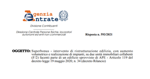 Superbonus 110, ok all'agevolazione anche per unità collabente senza Ape