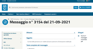 Dichiarazione dei redditi pensione e lavoro autonomo 2021: le istruzioni INPS sul cumulo