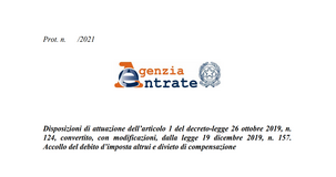 Accollo debito d'imposta e divieto di compensazione: istruzioni per il versamento con F24