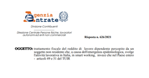 Smart working, per il lavoratore estero in Italia conta il luogo della prestazione