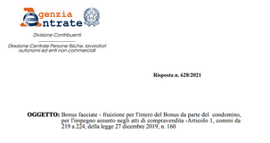 Bonus facciate condominio, maxi detrazione per il soggetto che paga interamente i lavori sull'edificio