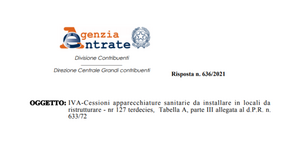 IVA dispositivi medici, apparecchi radiologici agevolati se sono beni finiti