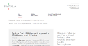 Resto al Sud, 37.000 nuovi posti di lavoro: la fotografia di settembre 2021