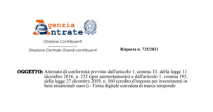 Firma digitale con marca temporale: fornisce data certa, come la PEC
