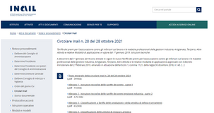 Premi INAIL 2021 artigianato, industria e terziario: le istruzioni tecniche