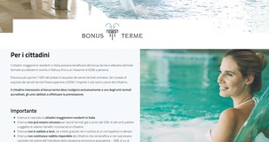 Bonus terme 2021, domanda agli enti dall'8 novembre: per quali servizi? 