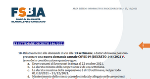 Domanda cassa integrazione Covid, da FSBA le istruzioni sulle settimane aggiuntive 2021 