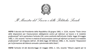 Prestazioni INAIL, rivalutati gli importi di rendite e assegni per il 2021 