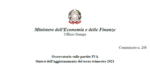 Partite IVA, dati MEF 3° trimestre 2021: l'e-commerce aumenta del 180 per cento