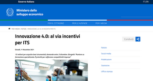 Investimenti 4.0, incentivi MISE per gli Istituti Tecnici Superiori: domanda in scadenza il 3 dicembre