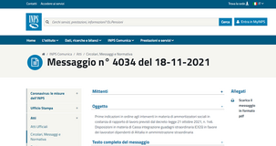 Cassa integrazione Covid, istruzioni INPS sulla domanda delle nuove settimane del DL n. 146/21 