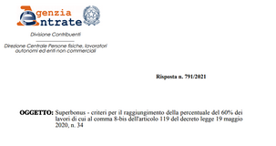 Superbonus: come si calcola il completamento dei lavori al 60 per cento utile per la proroga?
