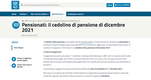 Cedolino pensione dicembre 2021: l'importo tra tredicesima, quattordicesima e bonus