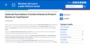 Il social bonus diventa realtà con il decreto attuativo 