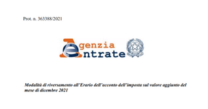 Riversamento acconto IVA, scadenza al 31 dicembre e modalità nel provvedimento delle Entrate