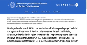 Servizio civile 2022: domanda entro la scadenza del 26 gennaio