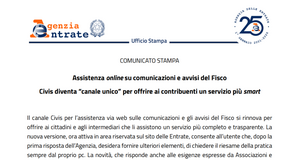 Assistenza, chiarimenti, riesame: Civis diventa il canale unico dell'Agenzia delle Entrate 