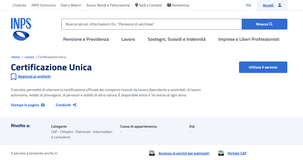 Certificazione Unica INPS 2026: da quando è disponibile e come scaricarla 