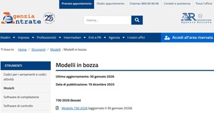 Dichiarazione dei redditi 2026: le bozze aggiornate dei modelli