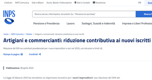 Partite IVA, caos INPS sulla riduzione contributi: partono avvisi bonari, DURC bloccato