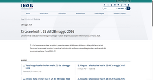 Premi INAIL, nuovi minimali per il 2026: istruzioni per il calcolo