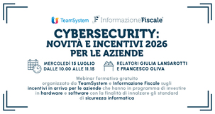 Cybersecurity: novità e incentivi 2026 per le aziende