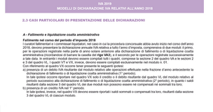 Dichiarazione IVA 2019: istruzioni compilazione casi particolari