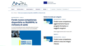 Fondo Nuove Competenze, come funziona la richiesta di saldo su MyANPAL 