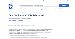 Carta dedicata a te: ricariche in corso per 1,3 milioni di famiglie