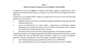 Imposta sui servizi digitali e cripto attività: così l'Italia si farà male