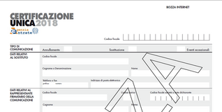 Certificazione unica 2018: bozza modello e istruzioni online