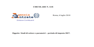 Studi di settore 2018: circolare Agenzia delle Entrate