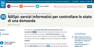 Domanda Naspi, novità INPS: avvisi tramite app e online