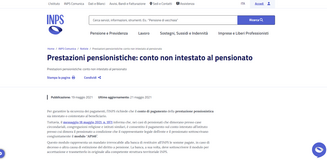 La pensione può essere accreditata su un conto non intestato al beneficiario?