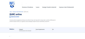 DURC a rischio a causa di un'agevolazione problematica