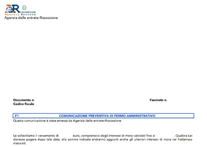 Comunicazioni di fermo amministrativo sulle auto in arrivo a migliaia di contribuenti