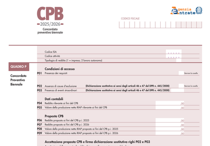Concordato preventivo biennale 2025 2026: online istruzioni e modello