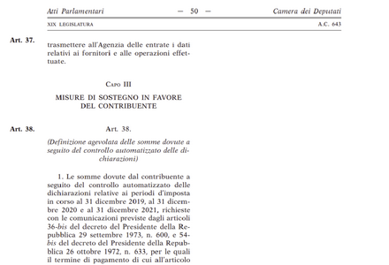 La riduzione delle sanzioni per il 36-bis in arrivo
