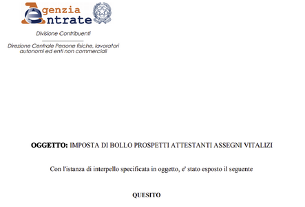 Imposta di bollo: per i vitalizi dei consiglieri regionali è prevista l'esenzione