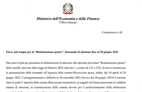 Ufficiale: proroga rottamazione quater al 30 giugno