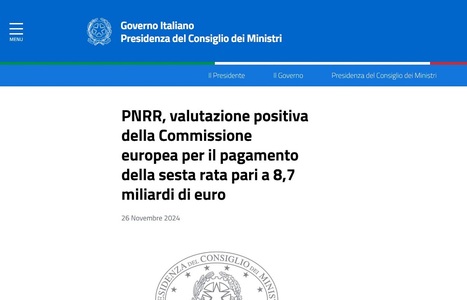PNRR: l'UE approva la sesta rata ma alcuni obiettivi fiscali restano un miraggio