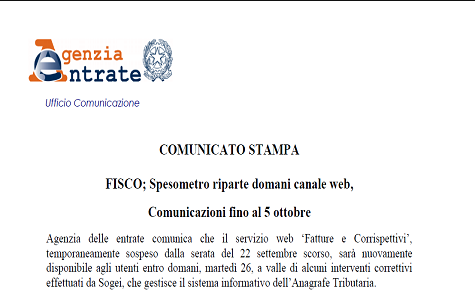 Ufficiale: proroga spesometro al 5 ottobre 2017