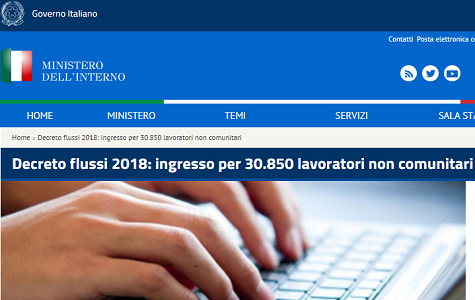 Decreto flussi 2018: quote lavoratori ammessi e come presentare domanda