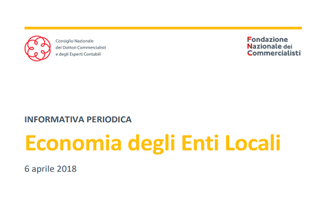 Economia degli Enti Locali: primo numero dell'informativa periodica FNC