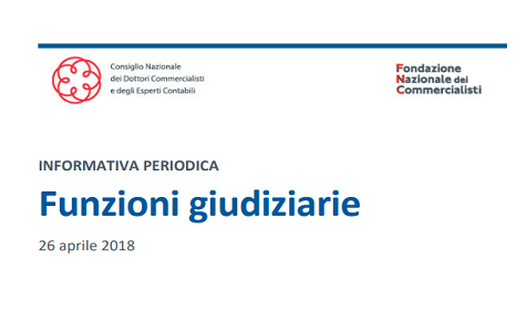 Funzioni giudiziarie, online il terzo numero dell'Informativa FNC e CNDCEC