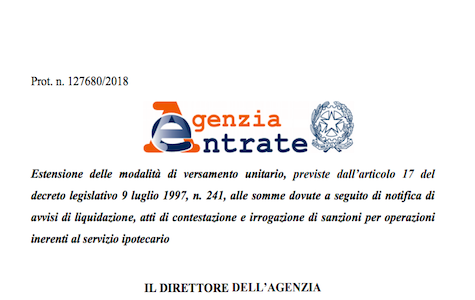 Modello F24: novità dal 1° luglio 2018