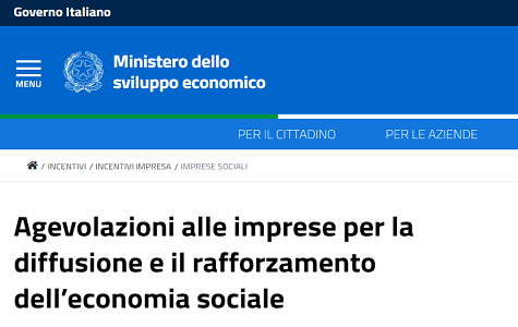 Imprese sociali, agevolazioni MISE 2017: domanda e requisiti