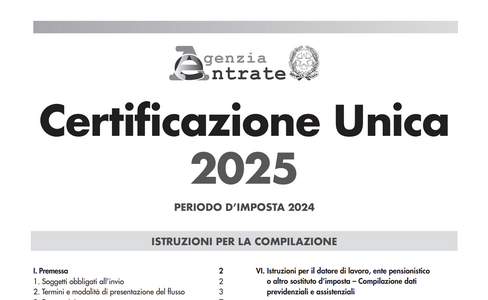 Sanzioni certificazione unica 2025