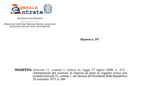 Società estera, dipendente in Italia: chi è il sostituto di imposta?