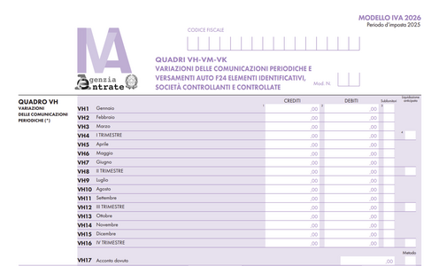 Dichiarazione IVA 2026: il Quadro VH per la correzione delle LIPE